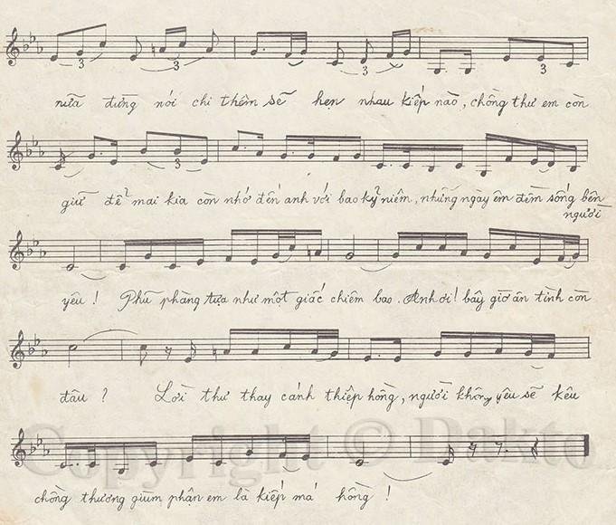 Sheet nhạc Một Chuyến Xe Hoa 2